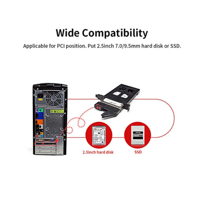 OImaster MR-9100 PCI Single-Disk Hard Disk Box Built-In Hard Disk Rack - Caddies & Enclosures by PMC Jewellery | Online Shopping South Africa | PMC Jewellery