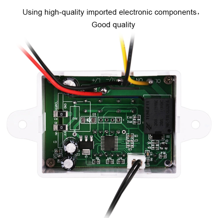 XH-W3001 Digital LED Temperature Controller Arduino Cooling Heating Switch Thermostat NTC Sensor 24V - Indoor Thermometer by PMC TechLife | Online Shopping South Africa | PMC TechLife