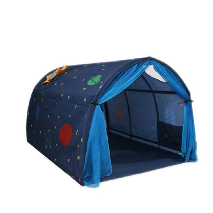 Children Home Bed Crawl Tunnel Game House Tent, Style:Blue with Mosquito Net - Tents & Accessories by PMC Jewellery | Online Shopping South Africa | PMC Jewellery