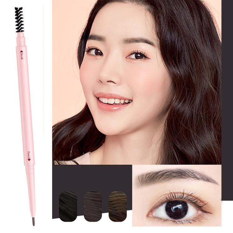 4 PCS Kemelo Double-Headed Automatic Rotating Eyebrow Pencil Waterproof Sweat-Proof Non-Fading Thin Core Eyebrow Pencil(06 Natural Black) - Eyes by PMC Jewellery | Online Shopping South Africa | PMC Jewellery