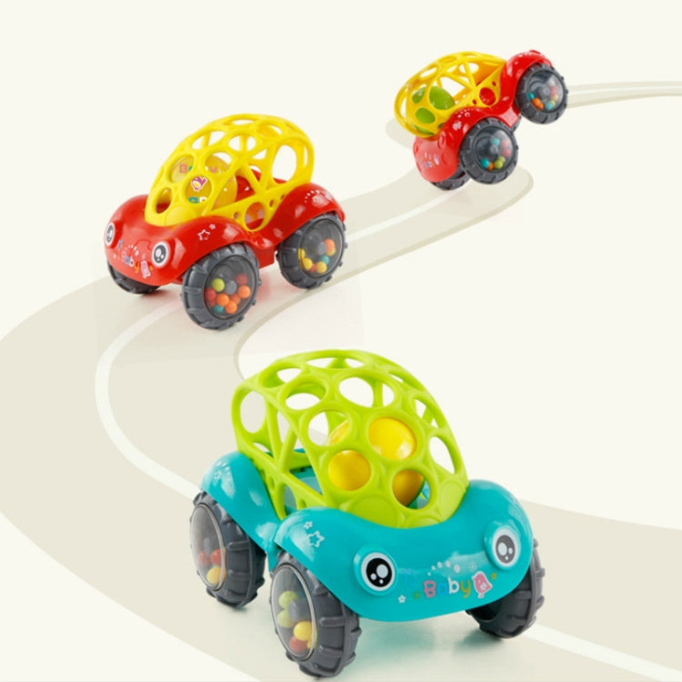 Soft Plastic Toy Car Inertial Slide With Colorful Ball Anti-fall Children Toy Car Baby Car Doll(Red) - Baby Toys by PMC Jewellery | Online Shopping South Africa | PMC Jewellery