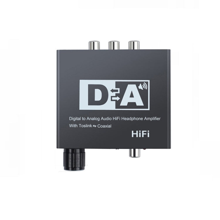 NK-C6 Optical Fiber To Analog Audio Converter Adjustable Volume Digital To Analog Decoder US Plug - Audio Receiver Transmitter by PMC TechLife | Online Shopping South Africa | PMC TechLife
