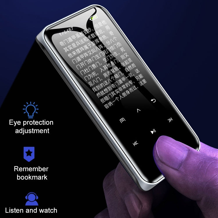 M22 Portable Bluetooth Touch Screen MP3 Player Recorder E-Book, Memory Capacity: 4GB(Black) - MP3 Player by PMC TechLife | Online Shopping South Africa | PMC TechLife