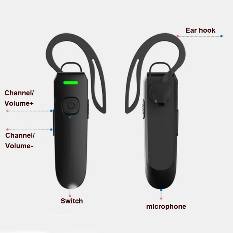A08 Mini Ear Hook Wireless Walkie Talkie Outdoor Mini Walkie Talkie  Wireless Bluetooth Walkie Talkie - Handheld Walkie Talkie by PMC TechLife | Online Shopping South Africa | PMC TechLife