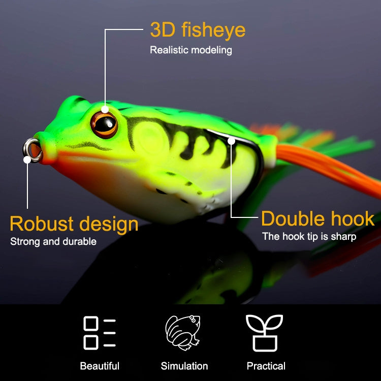 Bionic Thunder Frog Lure Bait Simulation Fishing Bait, Specification: 5.0cm/9g(2) - Fishing Lures by PMC TechLife | Online Shopping South Africa | PMC TechLife