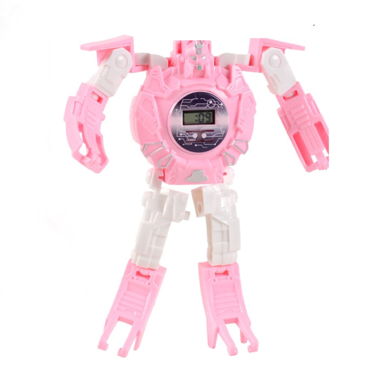 3 PCS Children Electronic Watch Cartoon Deformation Robot Toy Watch(Pink) - Electronic Pets by PMC Jewellery | Online Shopping South Africa | PMC Jewellery