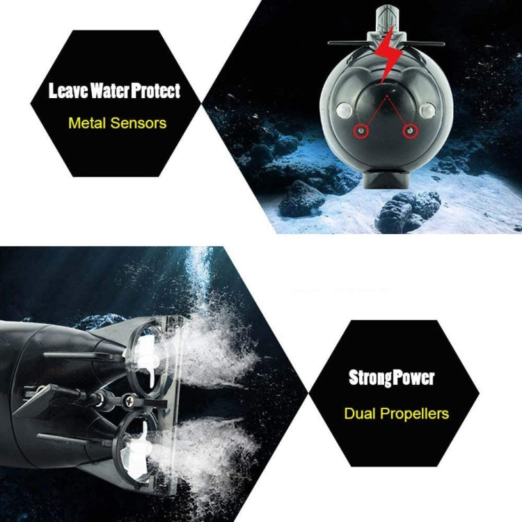 Children 2.4G Electric Six-Way Mini Submarine Model Boy Playing In Water Remote Control Boat Nuclear Submarine(Black) - RC Boats by PMC TechLife | Online Shopping South Africa | PMC TechLife