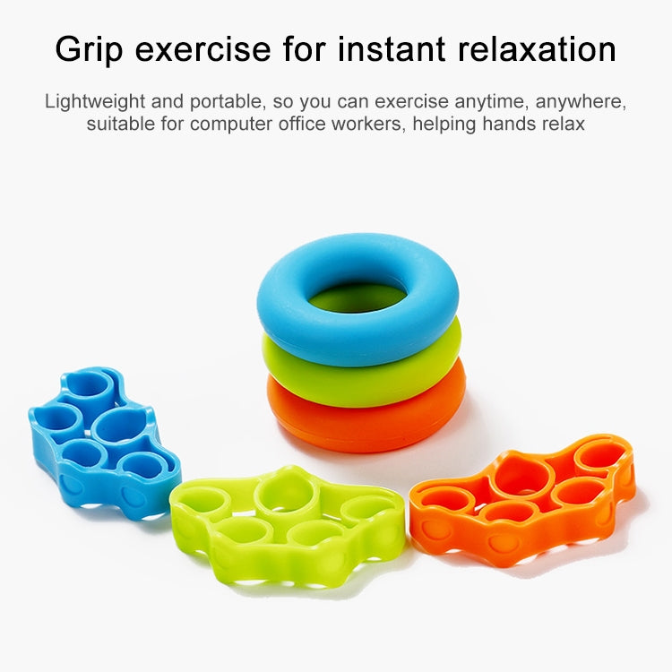 TF122 2 in 1 Silicone Grip Ring + Grip Device Set(Orange) - Fitness Equipments by PMC Jewellery | Online Shopping South Africa | PMC Jewellery