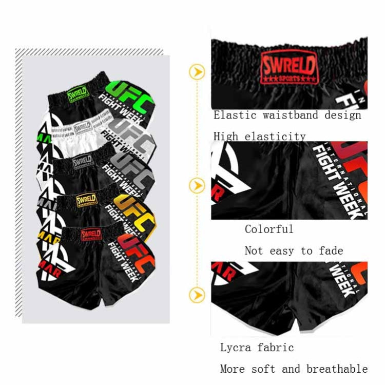 SWERLD Boxing/MMA/UFC Sports Training Fitness Shorts, Size: XXL(7) - Sports Shorts by SWERLD | Online Shopping South Africa | PMC Jewellery