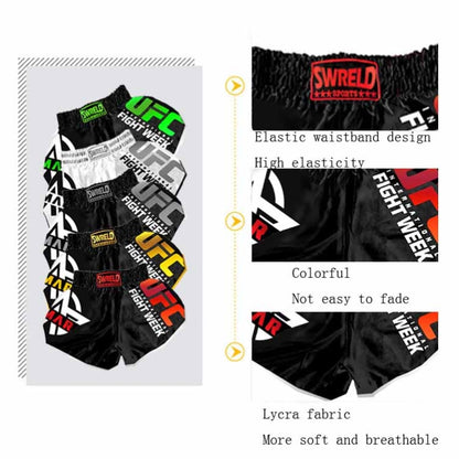 SWERLD Boxing/MMA/UFC Sports Training Fitness Shorts, Size: XXL(7) - Sports Shorts by SWERLD | Online Shopping South Africa | PMC Jewellery
