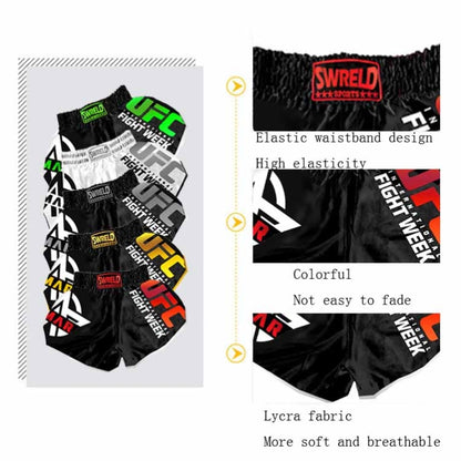 SWERLD Boxing/MMA/UFC Sports Training Fitness Shorts, Size: L(14) - Sports Shorts by SWERLD | Online Shopping South Africa | PMC Jewellery