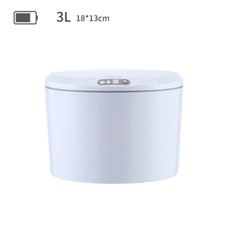 EXPED SMART Desktop Smart Induction Electric Storage Box Car Office Trash Can, Specification: 3L Battery Version (White) - Trash Bin & Bags by EXPED SMART | Online Shopping South Africa | PMC Jewellery | Buy Now Pay Later Mobicred