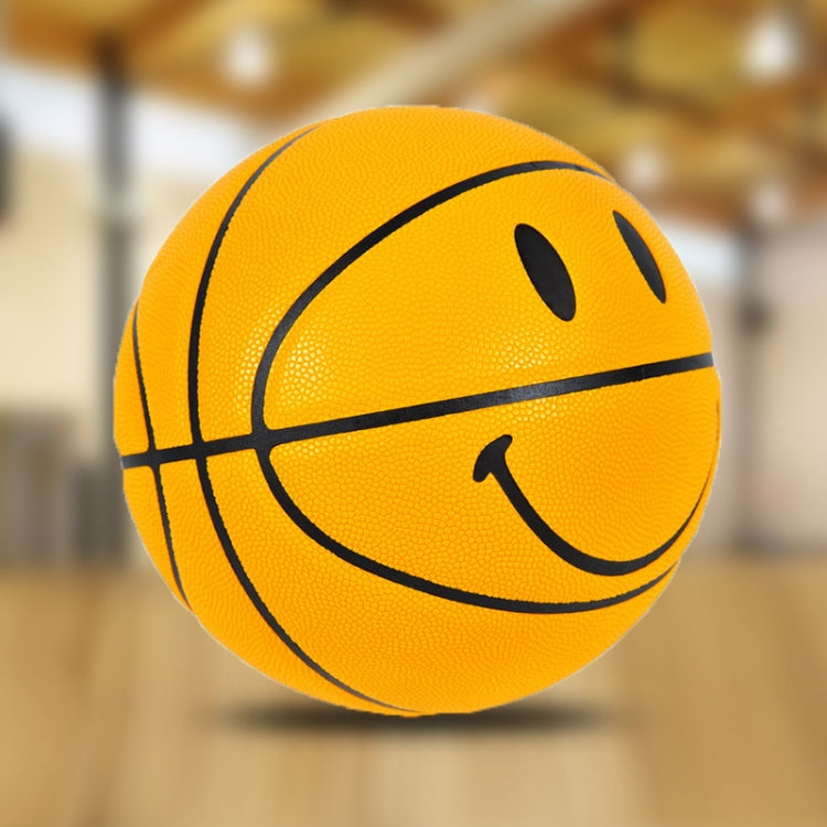 Number 7 Smiley Face Pattern PU Leather Indoor Wear-Resistant Basketball - Balls by PMC Jewellery | Online Shopping South Africa | PMC Jewellery