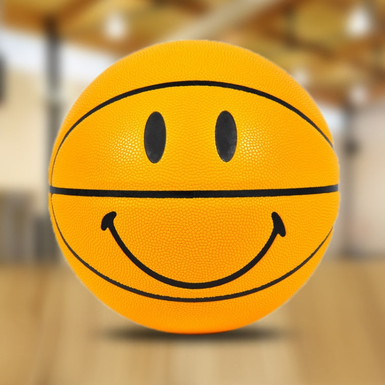 Number 7 Smiley Face Pattern PU Leather Indoor Wear-Resistant Basketball - Balls by PMC Jewellery | Online Shopping South Africa | PMC Jewellery