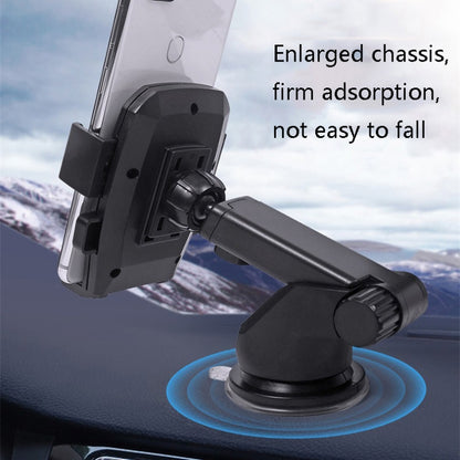 Car Telescopic Rod Automatic Lock Mobile Phone Bracket(A Black) - Car Holders by PMC Jewellery | Online Shopping South Africa | PMC Jewellery