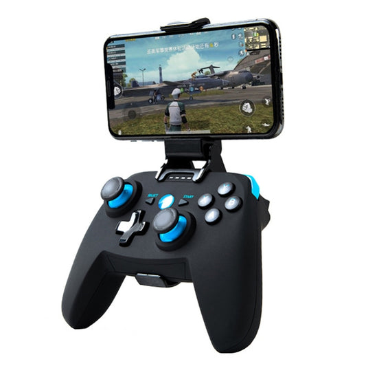 CX-X1  2.4GHz + Bluetooth 4.0 Wireless Game Controller Handle For Android / iOS / PC / PS3 Handle + Bracket (Blue) - Gamepads by PMC Jewellery | Online Shopping South Africa | PMC Jewellery