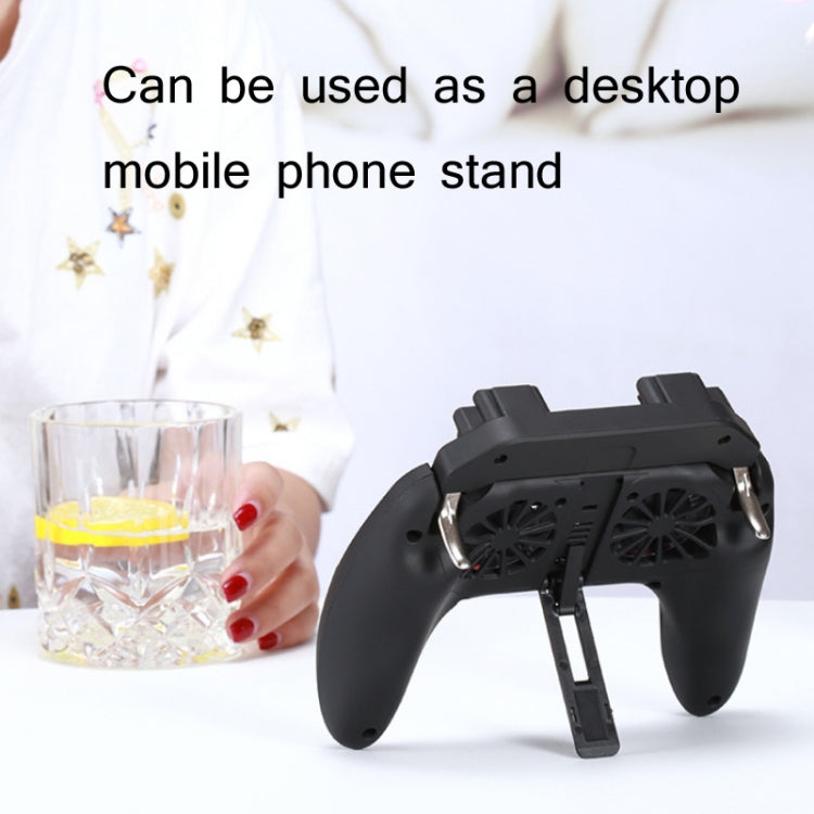 H10 3 in 1 Plug-in Type Dual Fan Cooling Gamepad Game Auxiliary Button Grip with Stand - Cooling Fan Radiator by PMC TechLife | Online Shopping South Africa | PMC TechLife