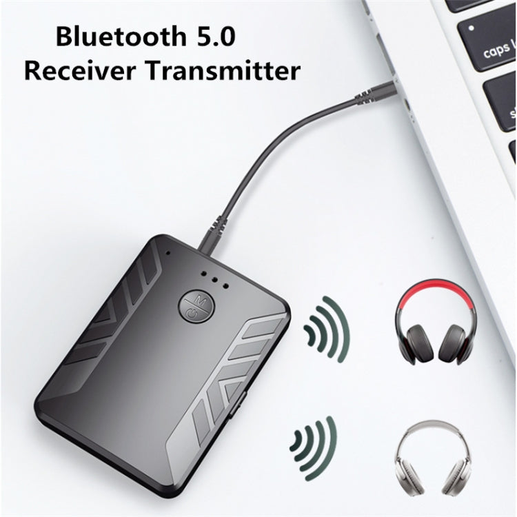 T19 Bluetooth 5.0 Audio Transmitter Receiver Call Three-in-one TV Computer Dual Transmitter Adapter - Audio Receiver Transmitter by PMC TechLife | Online Shopping South Africa | PMC TechLife