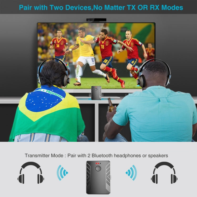 T19 Bluetooth 5.0 Audio Transmitter Receiver Call Three-in-one TV Computer Dual Transmitter Adapter - Audio Receiver Transmitter by PMC TechLife | Online Shopping South Africa | PMC TechLife