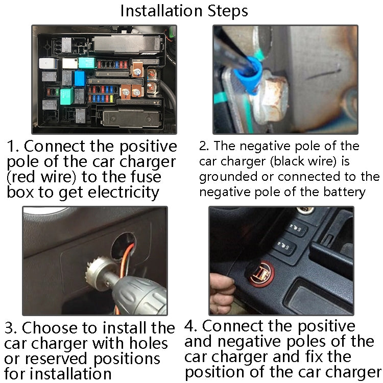 Car Motorcycle Modified USB Charger With Switch 12-24V Fast Charge(Green Light) - DIY Modified Charger by PMC Jewellery | Online Shopping South Africa | PMC Jewellery