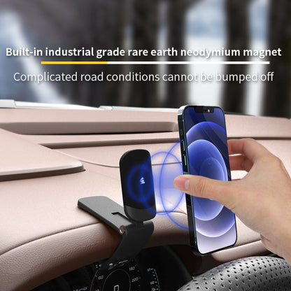 SUMITAP Magnetic HUD Car Mobile Phone Bracket Mini Compact Car Instrumentation Special Mute Stent(Deep Black) - Car Holders by PMC Jewellery | Online Shopping South Africa | PMC Jewellery