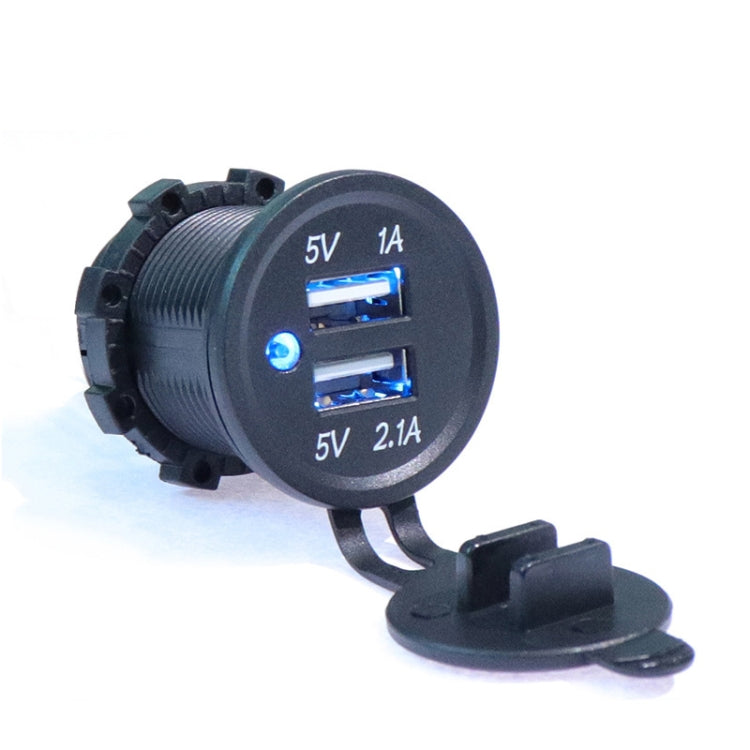 KWG-P1 Car Motorcycle Ship Modified USB Charger 5V 3.1A With Blue LED Lamp Display Waterproof And Dustproof Car Charger - DIY Modified Charger by PMC Jewellery | Online Shopping South Africa | PMC Jewellery