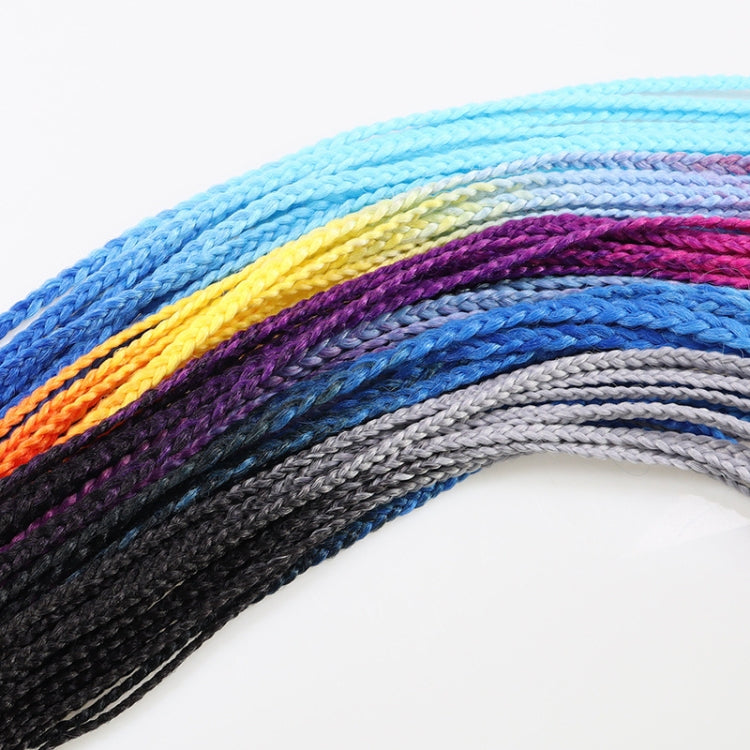 FQXBMW Colorful Braid Hair Band Wigs Corn Silk Colorful Dreadlocks Ponytail, Color: 02 - Wigs by PMC Jewellery | Online Shopping South Africa | PMC Jewellery