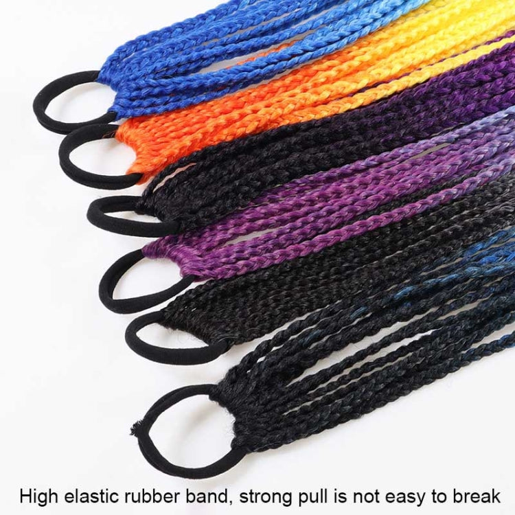 FQXBMW Colorful Braid Hair Band Wigs Corn Silk Colorful Dreadlocks Ponytail, Color: 08 - Wigs by PMC Jewellery | Online Shopping South Africa | PMC Jewellery