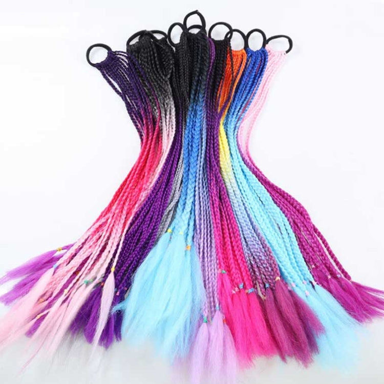 FQXBMW Colorful Braid Hair Band Wigs Corn Silk Colorful Dreadlocks Ponytail, Color: 15 - Wigs by PMC Jewellery | Online Shopping South Africa | PMC Jewellery