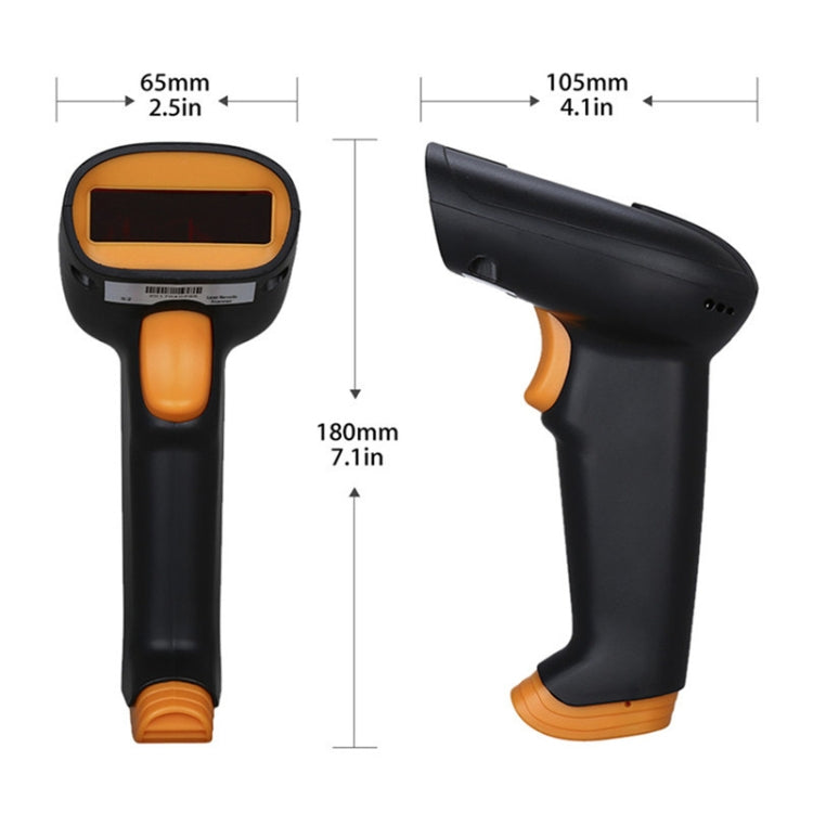 Express Barcode Scanner With Storage USB Wireless Scanner, Specification��� Red Light - Barcode Scanner by PMC TechLife | Online Shopping South Africa | PMC TechLife