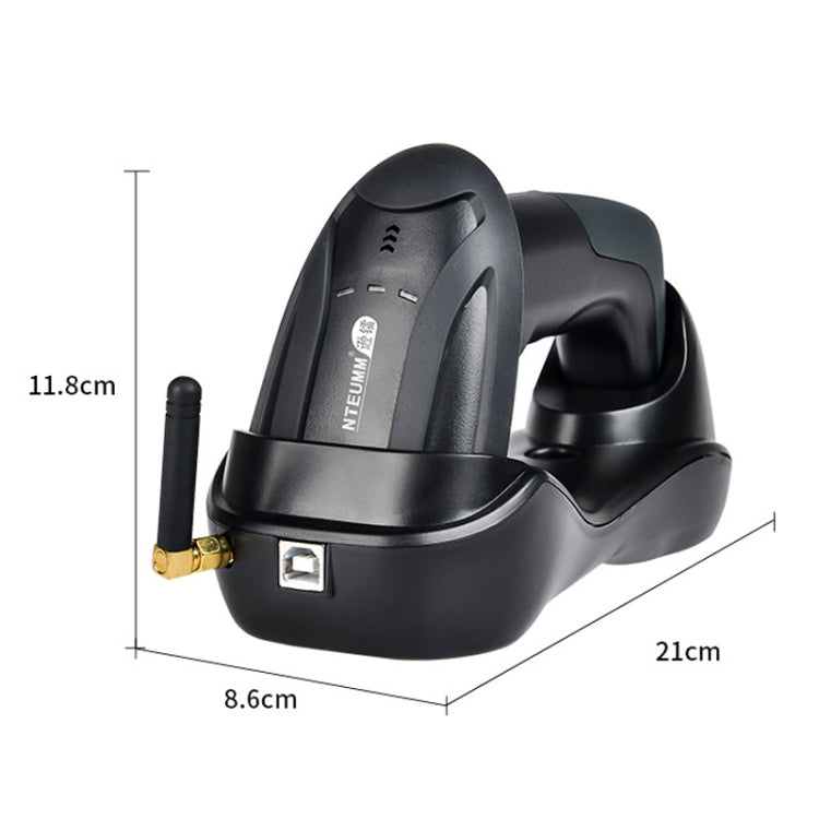 NETUM H3 Wireless Barcode Scanner Red Light Supermarket Cashier Scanner With Charger, Specification: One-dimensional - free shipping - PMC TechLife - Order now!