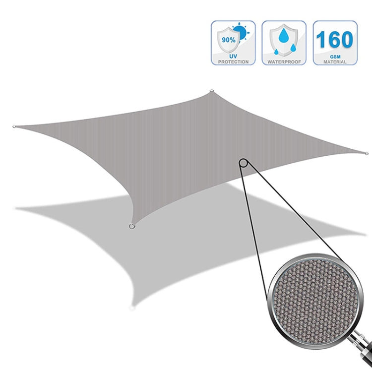 Outdoor Garden Swimming Pool Sun Awning Sunshade Sail Rain Waterproof Canopy, Size: 2m x 1.8m(Beige) - Tents & Accessories by PMC Jewellery | Online Shopping South Africa | PMC Jewellery