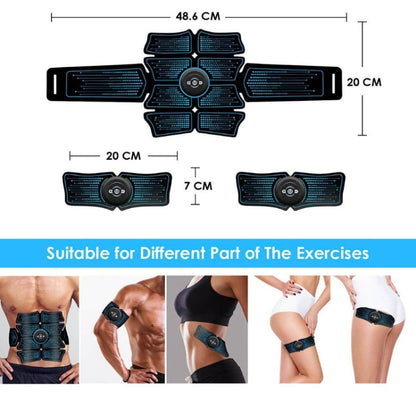 1082 EMS Muscle Training Abdominal Muscle Stimulator Home Fitness Belt(6 Pieces Blue Dot Belt) - Fitness Equipments by PMC Jewellery | Online Shopping South Africa | PMC Jewellery