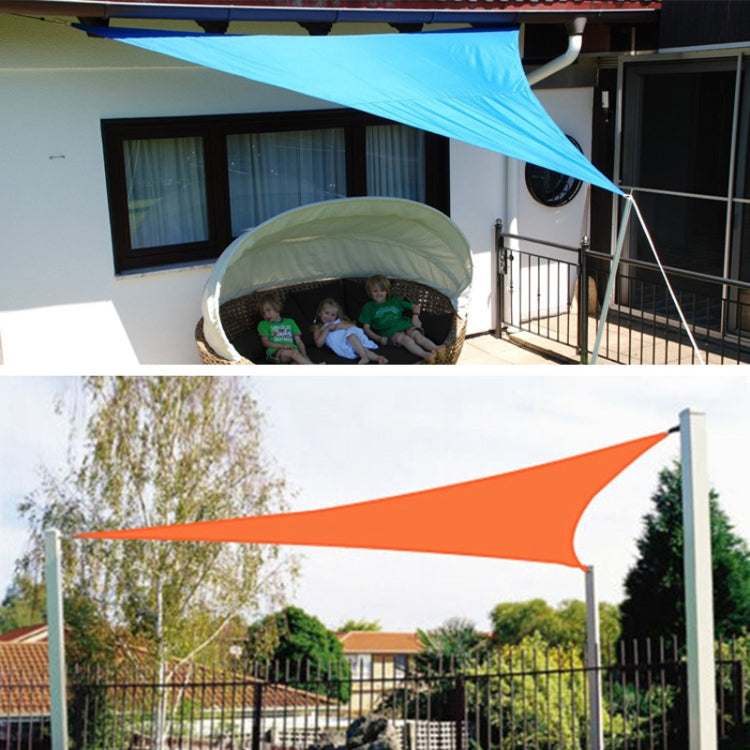 Triangle Outdoor Garden Sunshade Sail Waterproof Anti-UV Canopy, Size: 5m x 5m x 7.1m(Lake Blue) - Tents & Accessories by PMC Jewellery | Online Shopping South Africa | PMC Jewellery