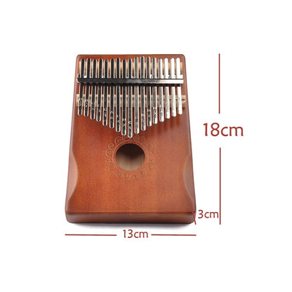 17-Tone Thumb Piano Kalimba Beginners Introduction Finger Piano, Colour: Wooden - Keyboard Instruments by PMC Jewellery | Online Shopping South Africa | PMC Jewellery