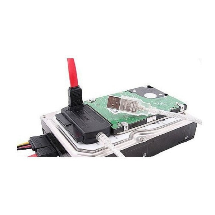 YP009 Three-Purpose USB to IDE/SATA Easy Drive Cable Hard Disk Drive Data Cable with Power Supply(UK Plug Set) - USB to IDE / SATA by PMC TechLife | Online Shopping South Africa | PMC TechLife