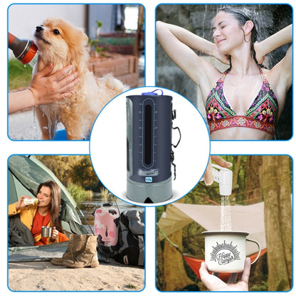 AFISHTOUR FW2078 12L Outdoor Bath Water Storage Bag Portable Camping Bath Bag, Colour: Spherical Air Pump - Kettles by PMC Jewellery | Online Shopping South Africa | PMC Jewellery