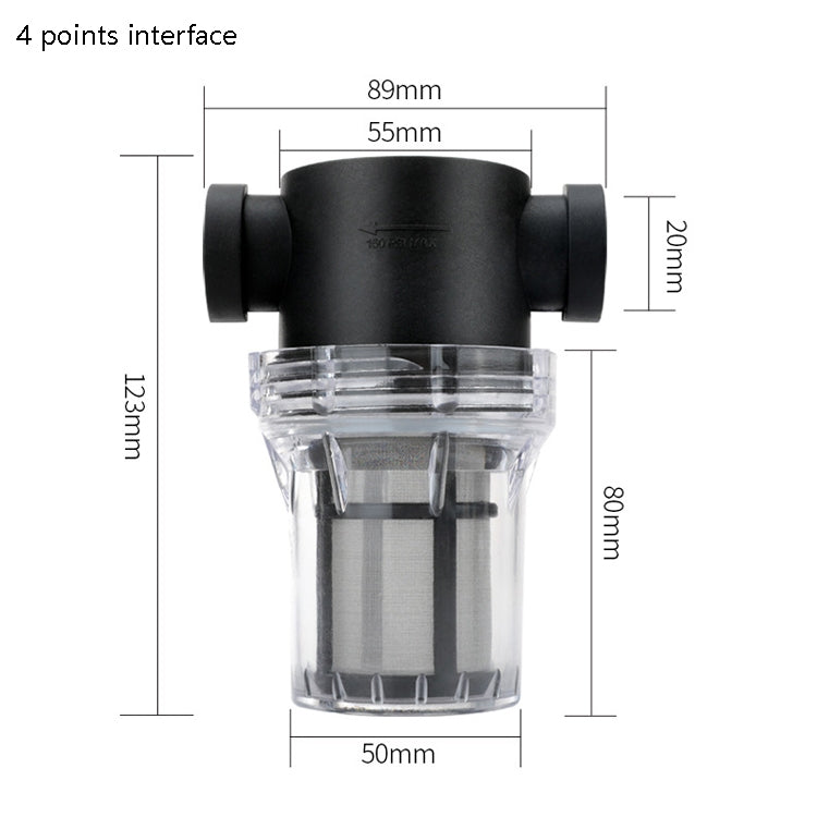 Water Pipe Front Plastic Filter Garden Irrigation Water Purifier, Specification: 4 Points Interface 40 Mesh - Watering & Irrigation by PMC Jewellery | Online Shopping South Africa | PMC Jewellery