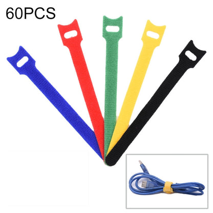 60 PCS T-Shaped Cable Organizer Belt Nylon Winder Buckle, Length: 20cm(Color Random Delivery) - Cable Organizer by PMC Jewellery | Online Shopping South Africa | PMC Jewellery