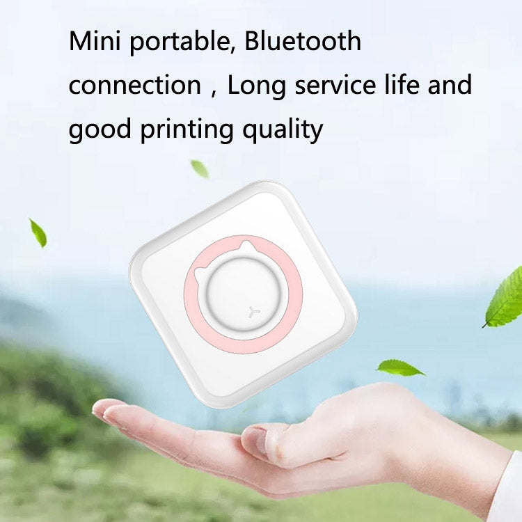 Convenient Pocket Mini Printer Student Wrong Question Thermal Bluetooth Mobile Phone Photo Data Note Printer(Pink) - Photo Printers by Huawei | Online Shopping South Africa | PMC TechLife | Buy Now Pay Later Mobicred