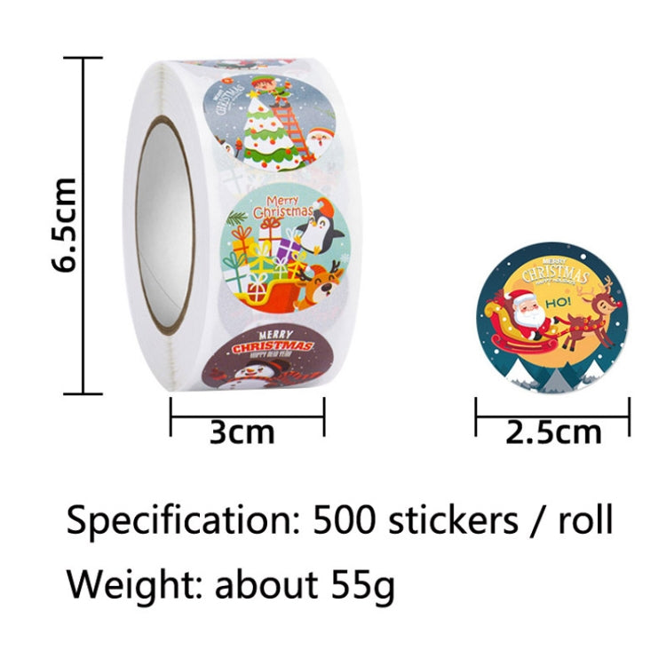 Christmas Gift Sticker Decoration Label Sealing Sticker(HA048) - Stickers by PMC Jewellery | Online Shopping South Africa | PMC Jewellery