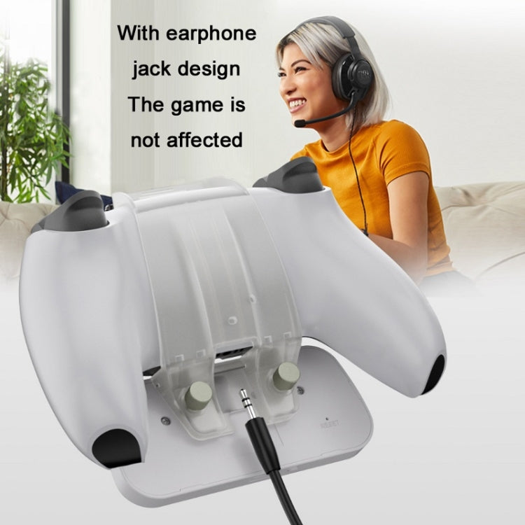 DOBE TP5-0556 Bluetooth Keyboard Wireless Gamepad With Headphone Jack For PS5(White) - free shipping - PMC TechLife - Order now!