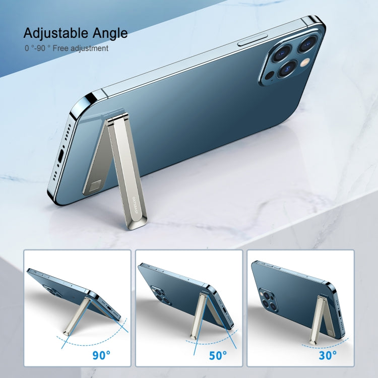 Oatsbasf 03654 Mini Mobile Phone Holder Back Sticker Portable Folding Desktop Multifunctional Magnetic Stand(Gold) - free shipping - PMC TechLife - Order now!