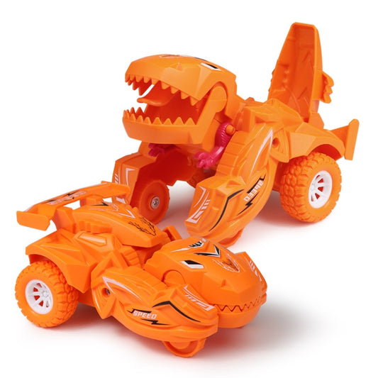2 PCS Dinosaur Deformation Car Children Inertial Sliding Car Model Toy(Orange) - Model Toys by PMC Jewellery | Online Shopping South Africa | PMC Jewellery