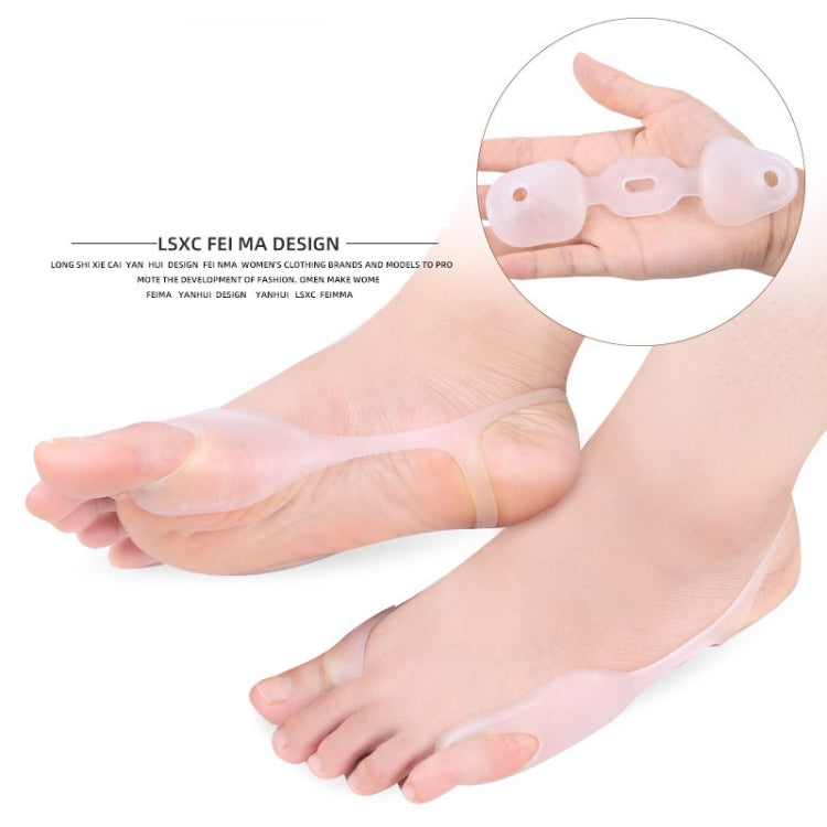 5 Pairs SEBS Material Big Feet Hallux Valgus Corrector Soft and Comfortable Correction Belt(White) - Corrector by PMC Jewellery | Online Shopping South Africa | PMC Jewellery