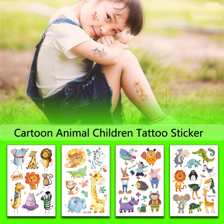 30 PCS Cartoon Animal ChildrenTemporary Tattoo Sticker(WK-036) - Sticker by PMC Jewellery | Online Shopping South Africa | PMC Jewellery