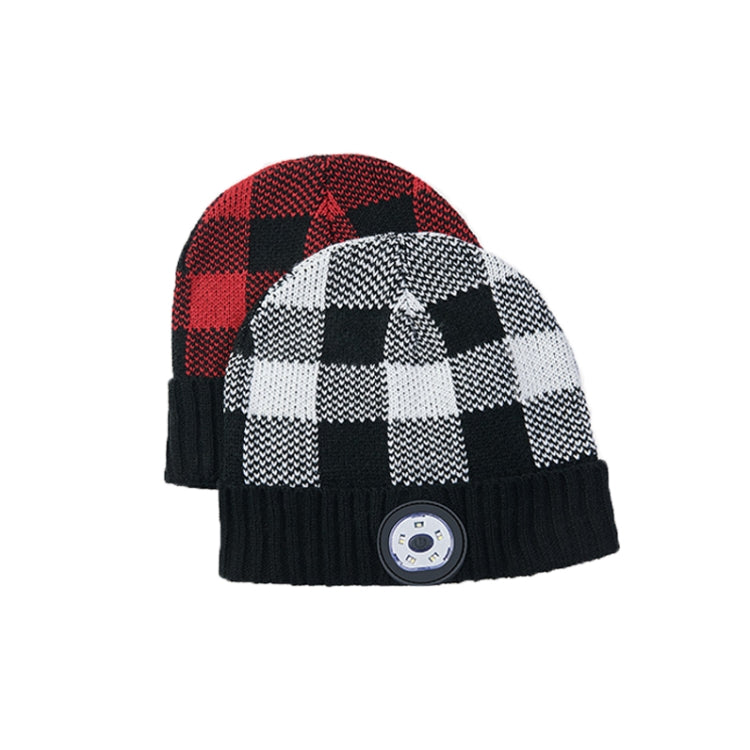 M3-BL Bluetooth LED Music Headset Hat Lady Warm Night Lighting Hat(Black Red) - Smart Hats by PMC TechLife | Online Shopping South Africa | PMC TechLife | Buy Now Pay Later Mobicred