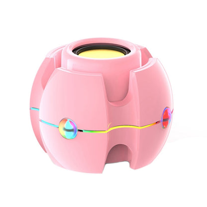 RGB Light Effect Gyro Shape Wireless Bluetooth Audio(Pink) - Mini Speaker by PMC Jewellery | Online Shopping South Africa | PMC Jewellery