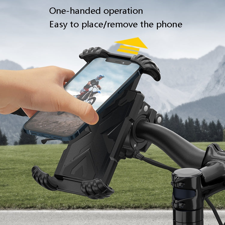 H18 Bicycle Mobile Phone Bracket Motorcycle Single-Handed Operation Mobile Phone Navigation Frame - Holders by PMC Jewellery | Online Shopping South Africa | PMC Jewellery