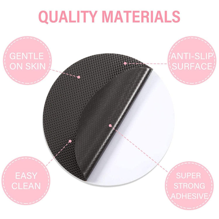 20 PCS / Pack 10cm Bathroom Steps Round PEVA Non-Slip Stickers(Black) - Bath Mats by PMC TechLife | Online Shopping South Africa | PMC TechLife